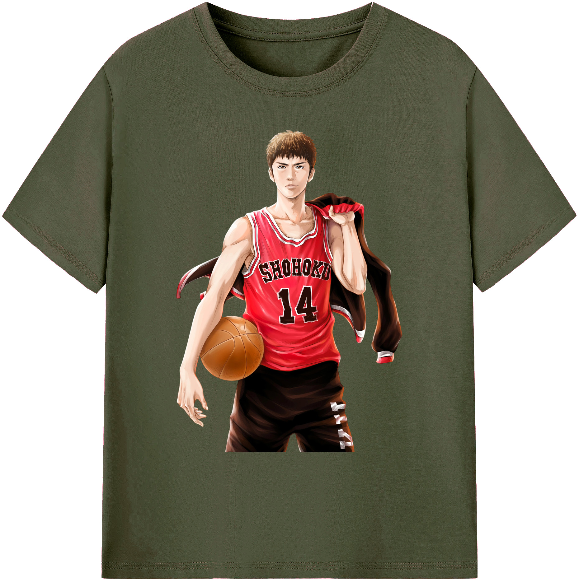 （画像用） SLAM DUNK／スラムダンク 綿100％ メンズ半袖Tシャツ｜肌触りやわらか＆通気性